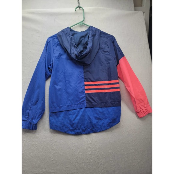 Adidas Youth Windbreaker Hoodie Track Mesh Jacket Accent Size M ( 10/12) - Picture 4 of 12